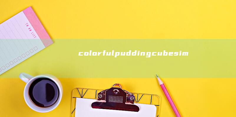 colorful pudding cubes images